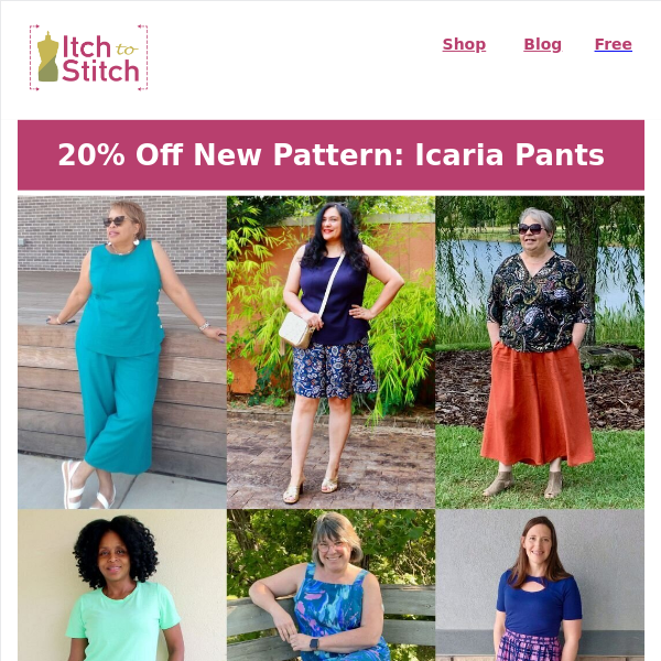 20% Off New Pattern Icaria Pants