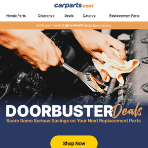Open the Door to Savings: Don't Miss Our Doorbuster Deals on Replacement Parts!