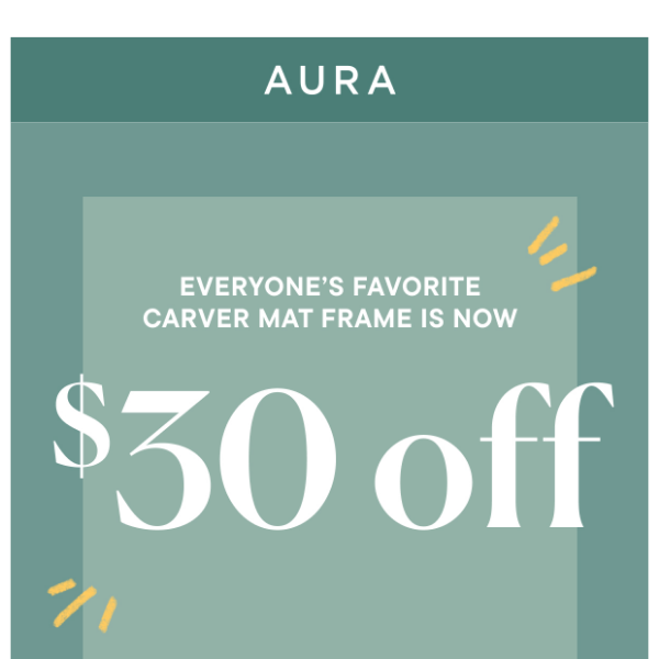 This is it: Get $30 off our best-selling frame 🖼️