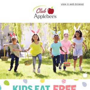 Kids Eat Free on Easter 🐰