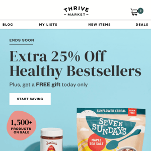 EXTRA 25% off + FREE gift from Banza 🥣