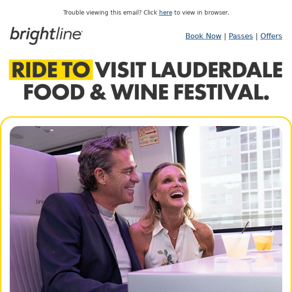 Ride to Visit Lauderdale Food & Wine Festival.