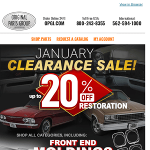 Save Up to 20% on Front End Moldings & Trim