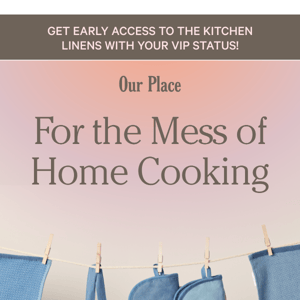 VIP Alert! Introducing Kitchen Linens 🌸