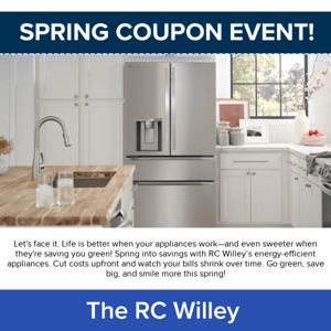 Appliance Coupon Savings!