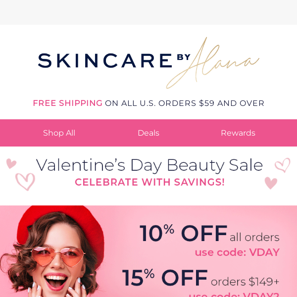 Happy Valentines Day! Celebrate With SAVINGS!
