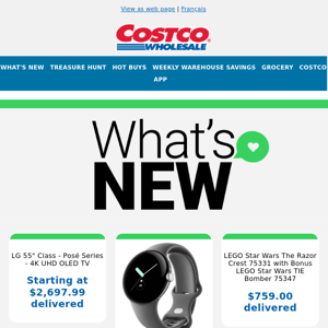 Discover What's New on Costco.ca