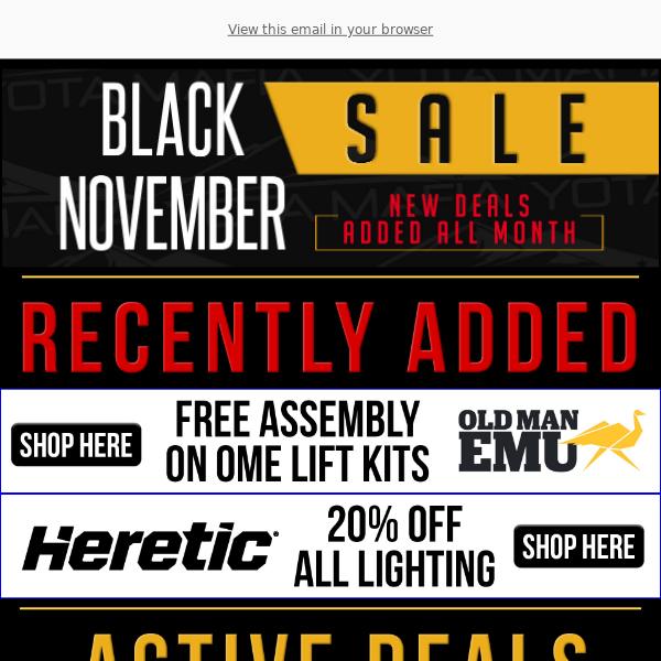 YM | Black November Deals Keep Coming!