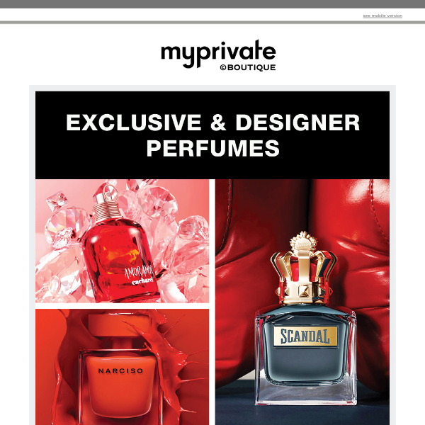 🌸 Exclusive & Designer Perfumes: Narciso Rodriguez, Lempicka, Reminiscence...