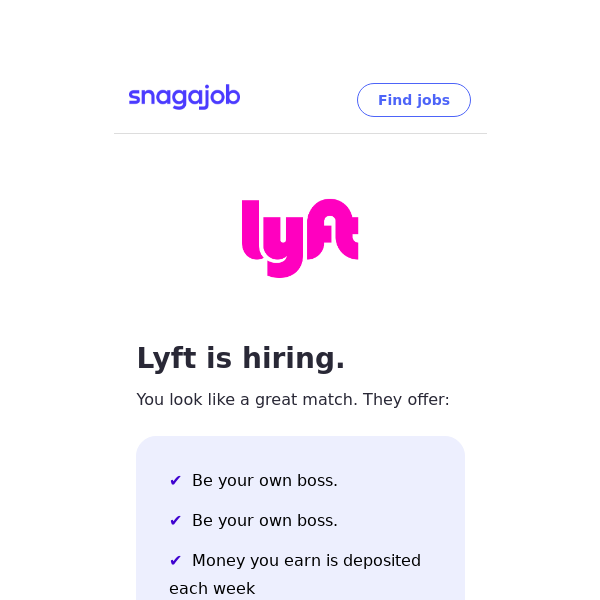 Lyft is Hiring Near You