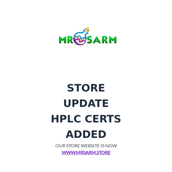 HPLC CERTS ADDED | PRODUCT UPDATE