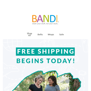 Everything ships FREE