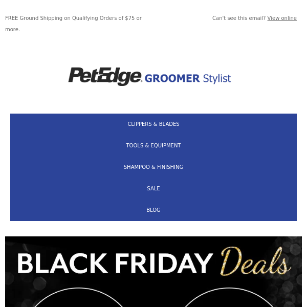 Black Friday Deals Are Here + $75 Free Shipping
