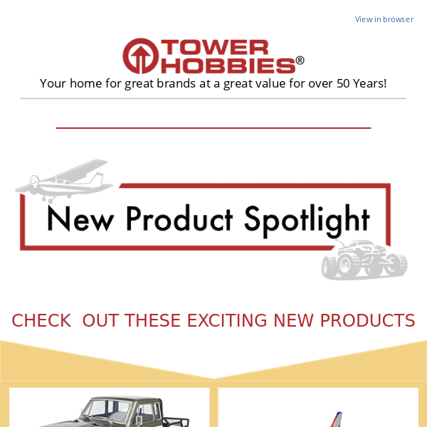 🆕 Check Out These Exciting New Releases at Tower Hobbies!