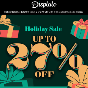 Displate presents: The Holiday Sale!
