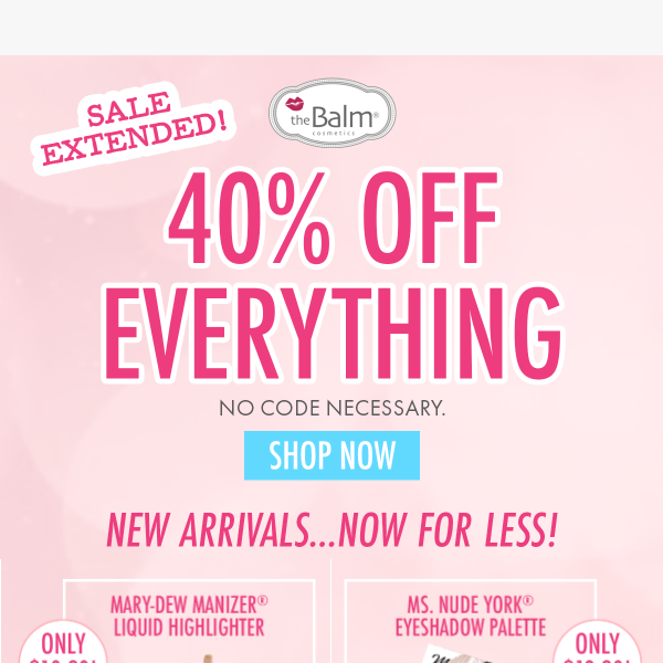 EXTENDED 🚨 40% OFF EVERYTHING 🚨