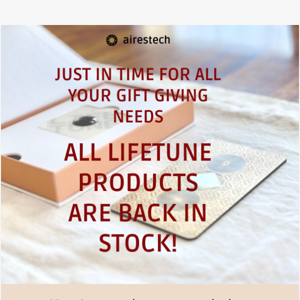 THIS IS NOT A DRILL. ALL LIFETUNE BACK IN STOCK 🚨