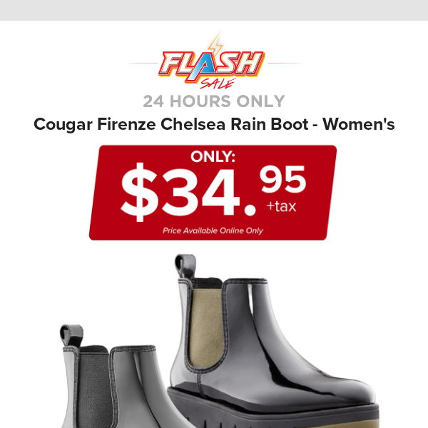 🔥  24 HOURS ONLY | COUGAR CHELSEA BOOT | FLASH SALE