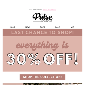⚠️ LAST CHANCE to shop the sale! ⚠️