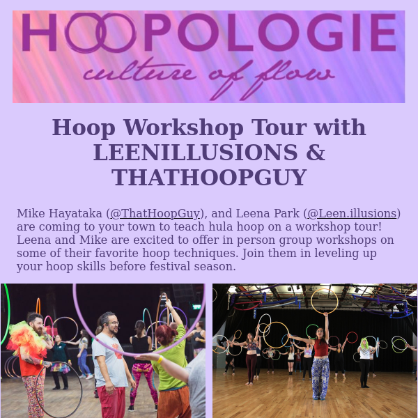 LEENILLUSIONS & THATHOOPGUY Hoop Workshop Tour