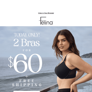 Last Day: 2 Bras for $60 + FREE SHIP! 🇺🇸 →