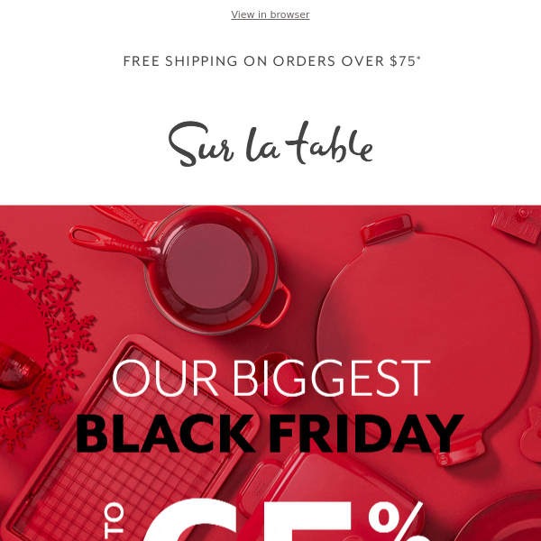 Black Friday Spotlight: Le Creuset up to 45% off!