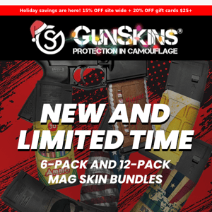 NEW & LIMITED TIME! AR-15 Mag Skin Bundles