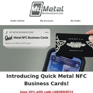 All New QUICK Metal NFC Business Cards ❗