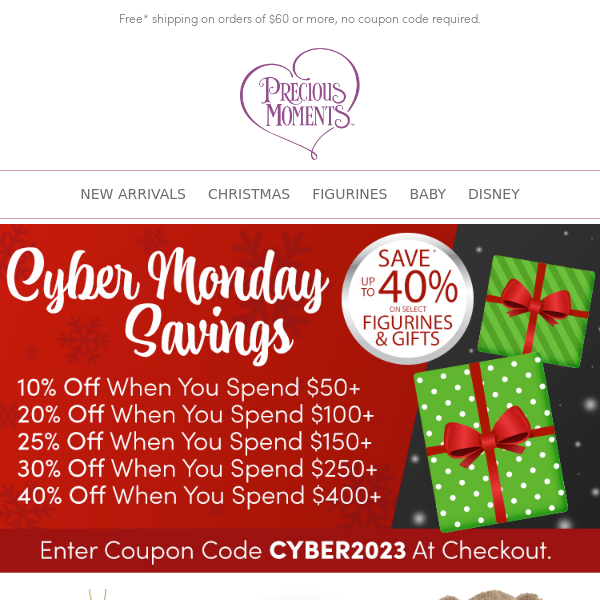 Cyber Monday: Up To 40% Off Online Only!