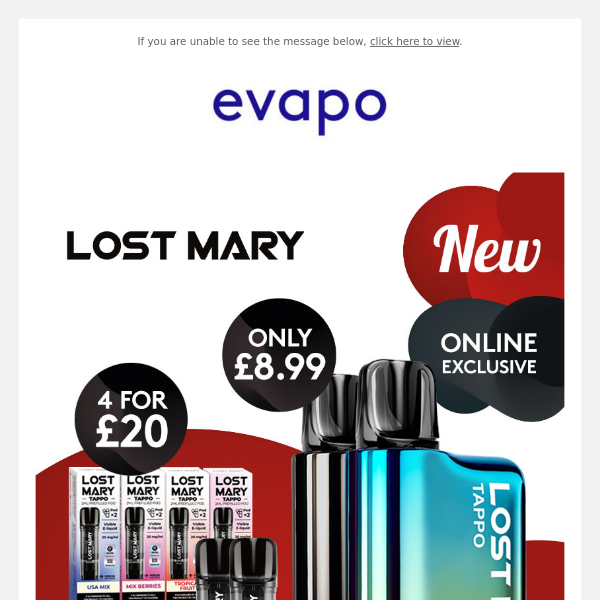 Lost Mary Tappo pod kit deals