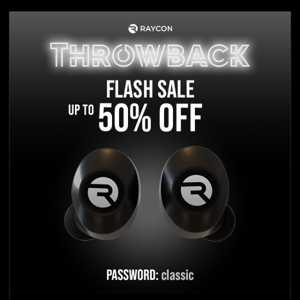 50% off Throwback special ends tomorrow!