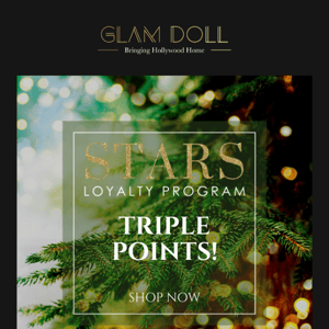 Enjoy Triple Loyalty Points for a Limited Time!