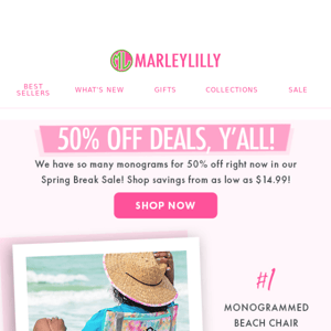 50% OFF everything in this email 🙌