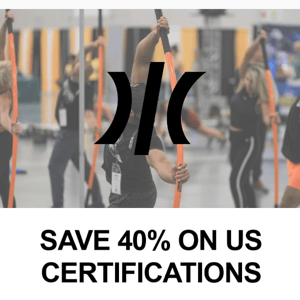 SAVE 40% ON CERTIFICATION