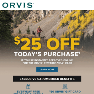 Reward your adventures with Orvis Rewards Visa