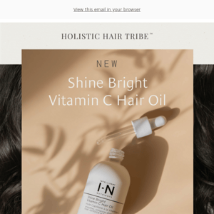 NEW Shine Bright Vitamin C Hair Oil!