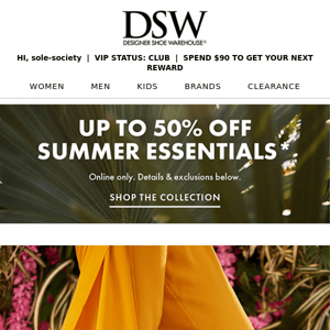 Up to 50% off summer essentials 🏖️