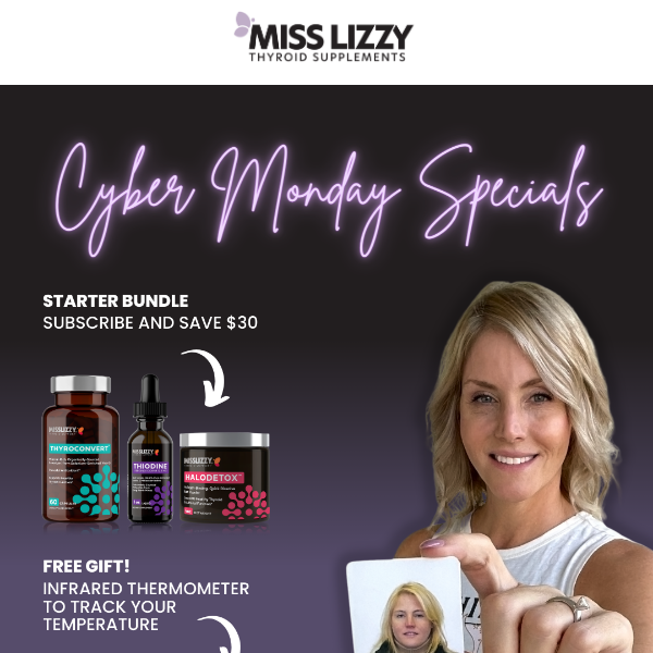 Subscribe & Save $30 💜 Cyber Monday Deal!