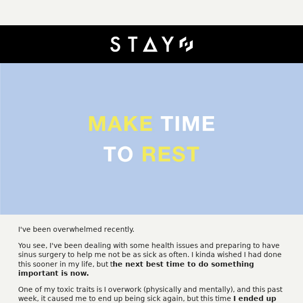 Make Time to Rest
