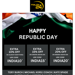 HAPPY REPUBLIC DAY Extra 20% OFF Coupon Inside😍