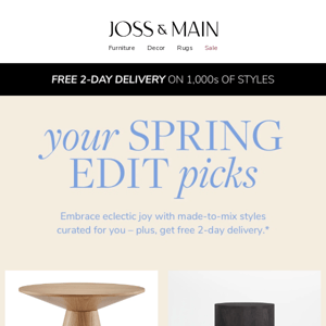 The Adara End Table: your new Spring Edit favorite