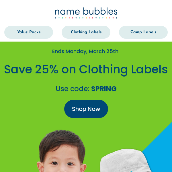 25% off Clothing Labels! 🐥