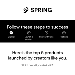 Pick a product, apply a design, create content with it. Your fans will go 🥜’s