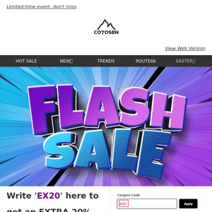 Email Exclusive-Check Out This Week's Flash Sale Items