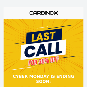 Last call for Cyber Monday