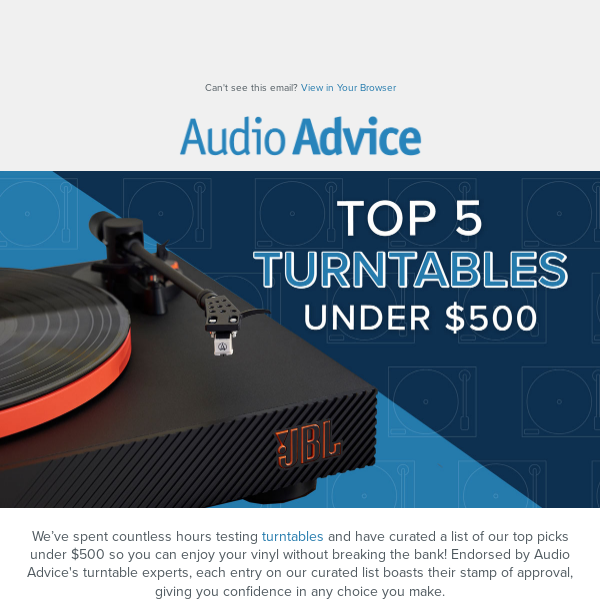 🎶Top 5 Turntables Under $500 for 2024