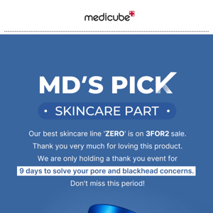 🚨ZERO PORE PAD 3FOR2🚨SAVE YOUR PORE WITH MEDICUBE>>