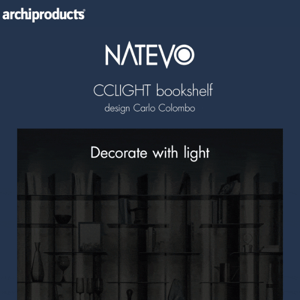 Natevo by Flou, CCLight bookshelf: decorate with light