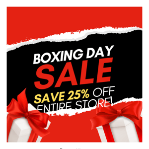 🎁 HUGE 25% Off BOXING DAY SALE !! WHILE STOCKS LAST!! 🐝