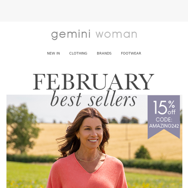 February Best Sellers | 15% Off Amazing Woman